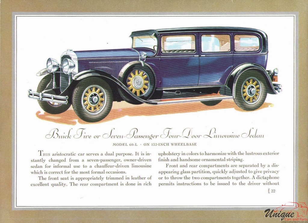 1930 Buick Prestige Brochure Page 6